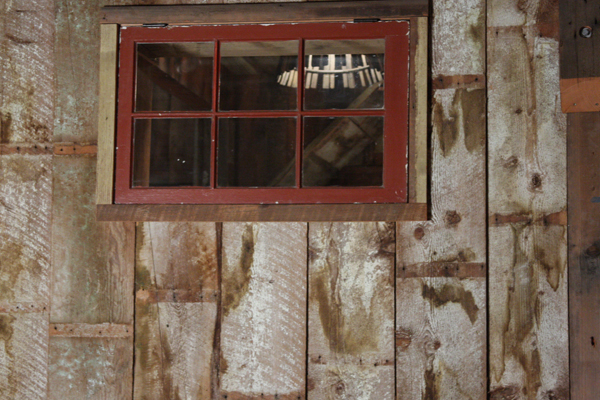 Red Window on Back Wall of Stage will be great for a projector, sets or puppets!