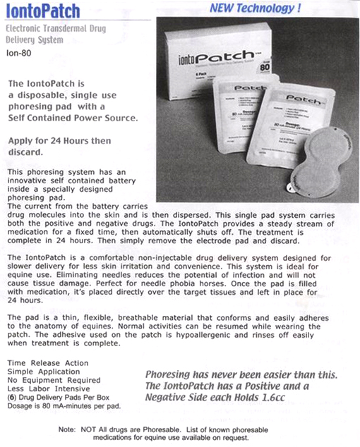 iontophoresor product